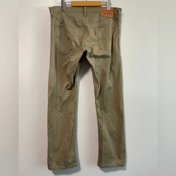 Levi’s  514 Tan Straight Leg Pants W34 L30 - Picture 8 of 11